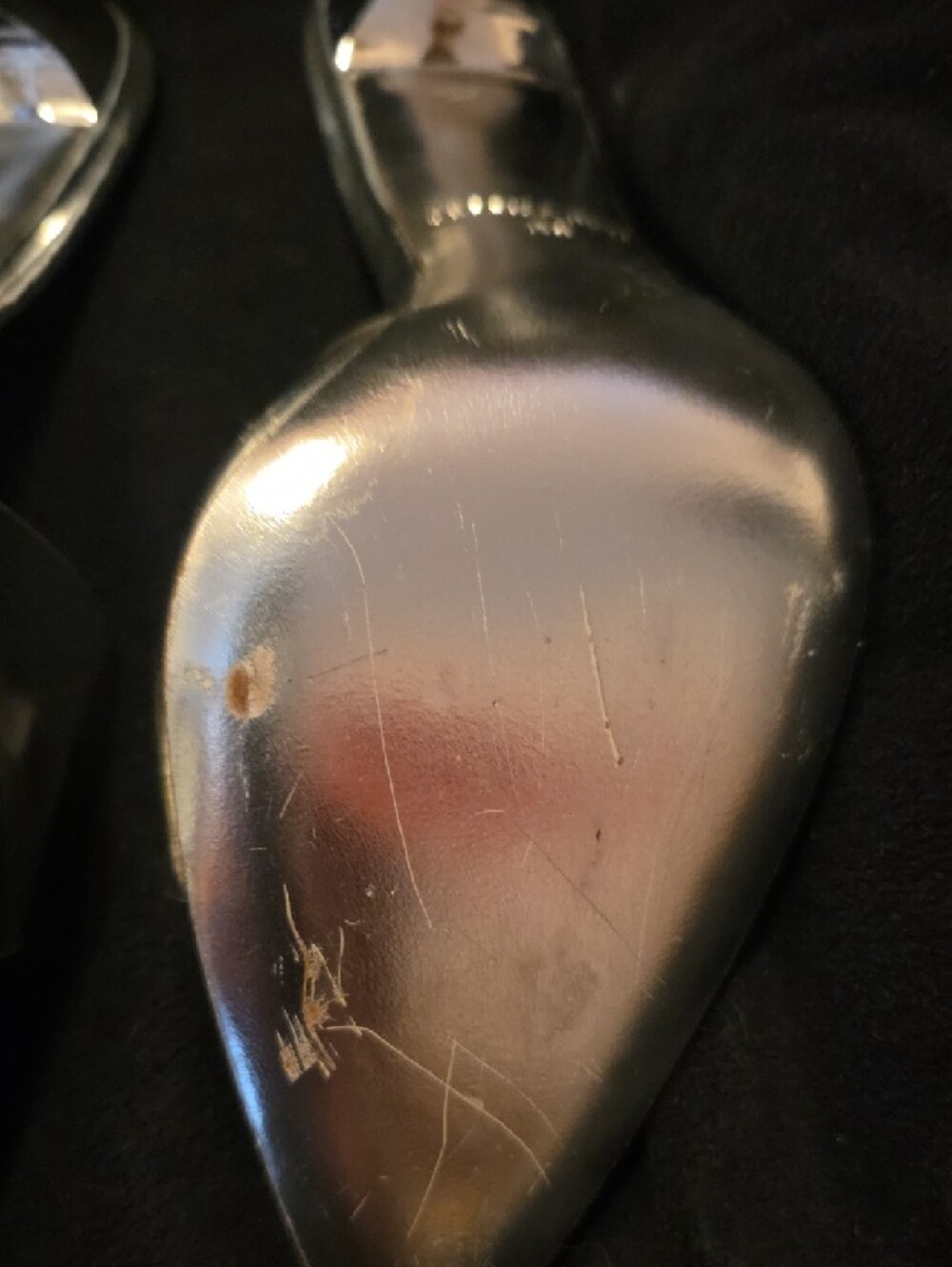 Clear Strap Silver Stiletto Mule Heel - Picture 7 of 15